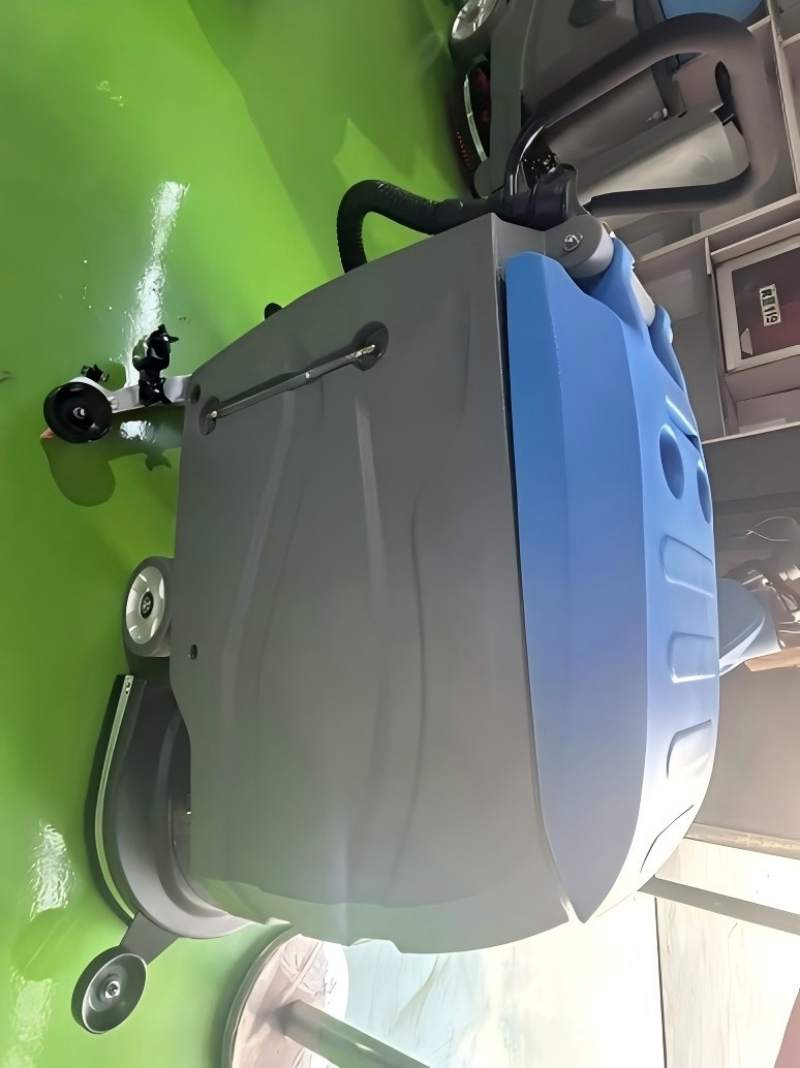 walk-behind floor scrubber for warehouse