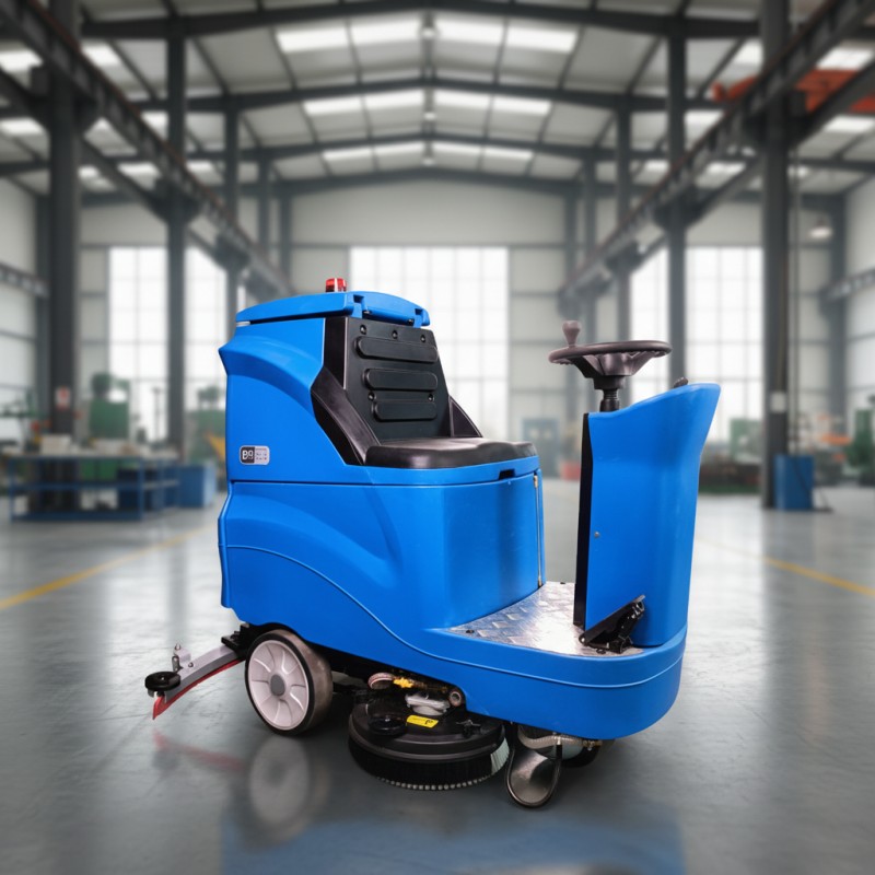 Workshop Floor Cleaning Scrubber
