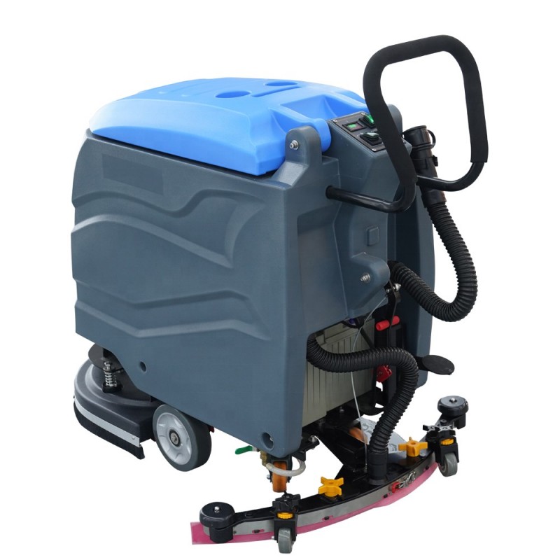 industrial push scrubber without battery