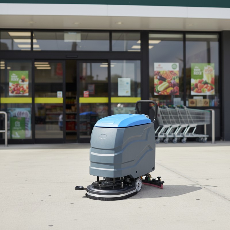 corded manual scrubber for commercial use