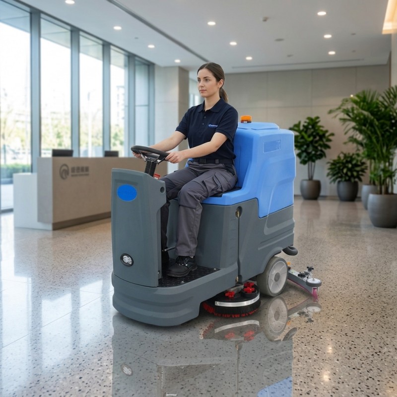 ride-on floor cleaning machine