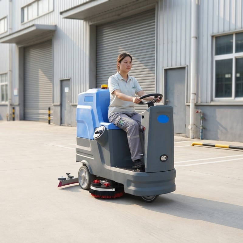 ride-on floor scrubber with CE certification