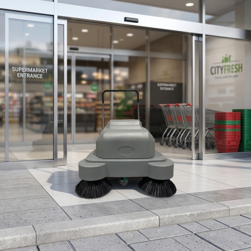 990mm Industrial Walk Behind Floor Sweeper